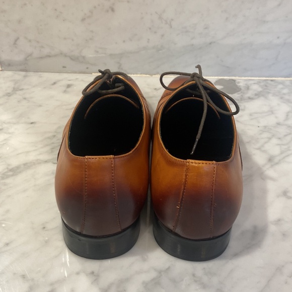 ALIPASINM Men's Dress Shoes Formal Oxford Leather Wingtip Lace Up Shoes for Men - Picture 4 of 6